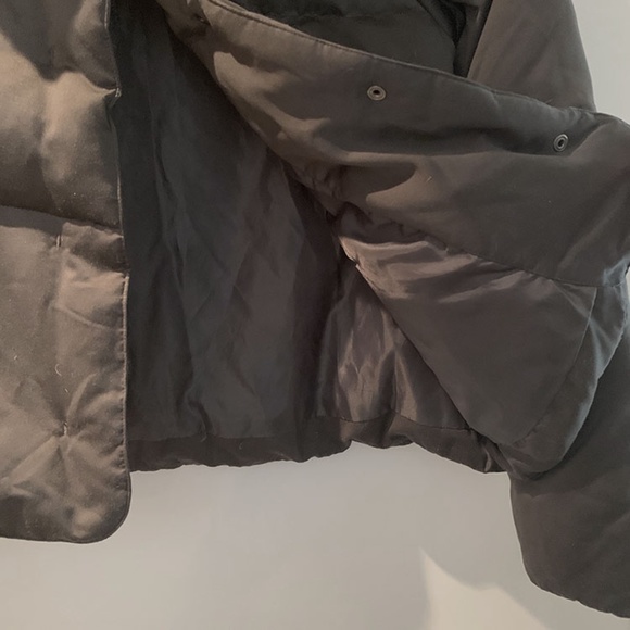 Joe Fresh | Grey Satin Short Puffer Jacket - Picture 4 of 6
